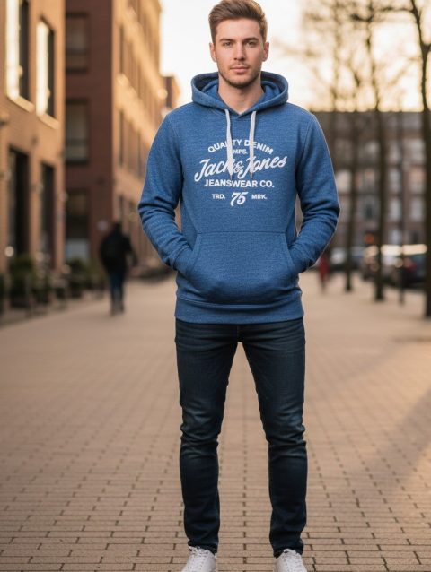 Men's Blue Hoodie