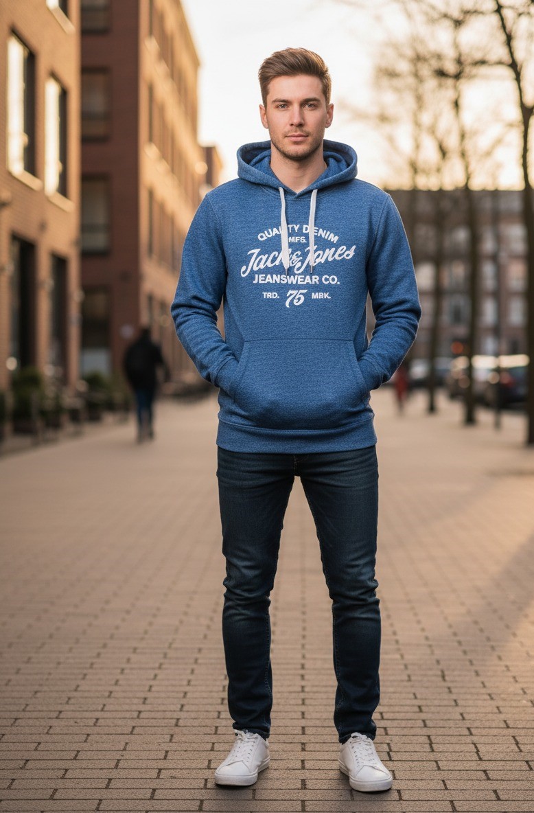 Men's Blue Hoodie
