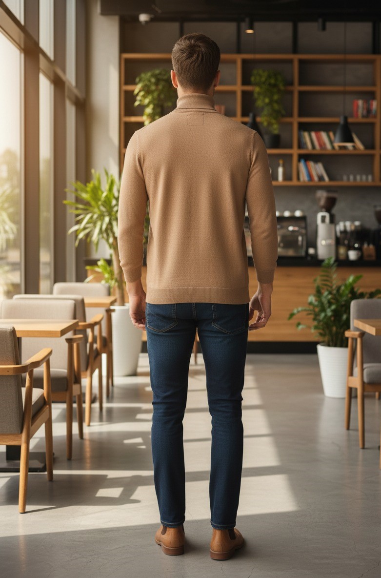 Light Brown High Neck - Image 2