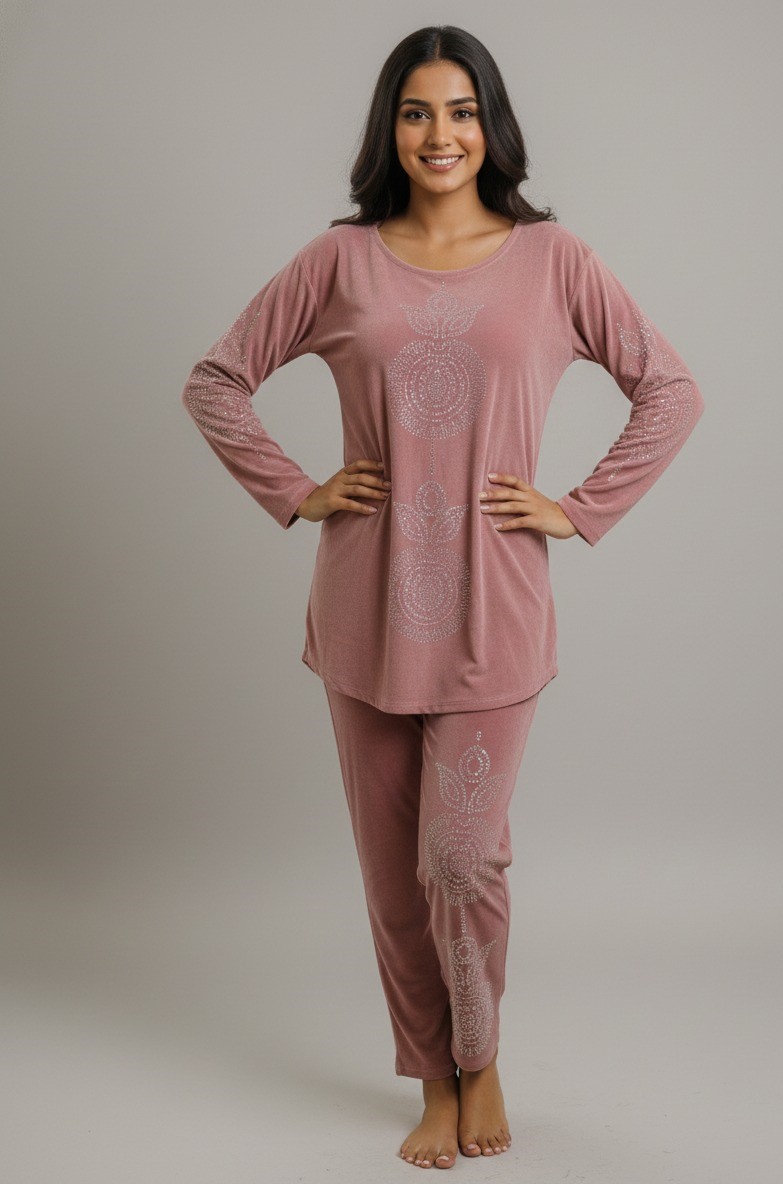 Pink velvet co-ord set - Image 5