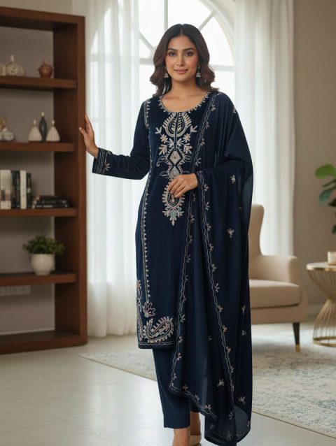 Navy blue 3 piece set