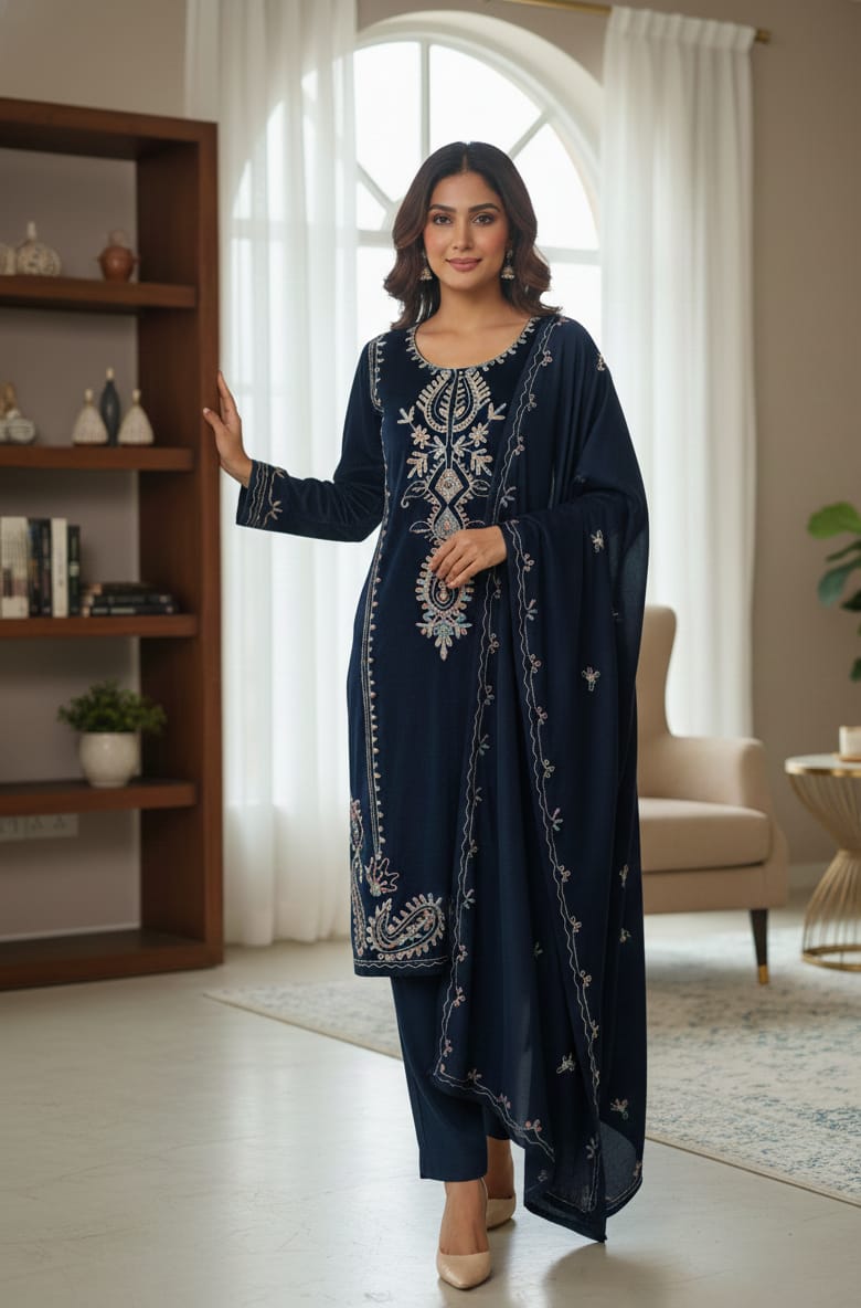 Navy blue 3 piece set