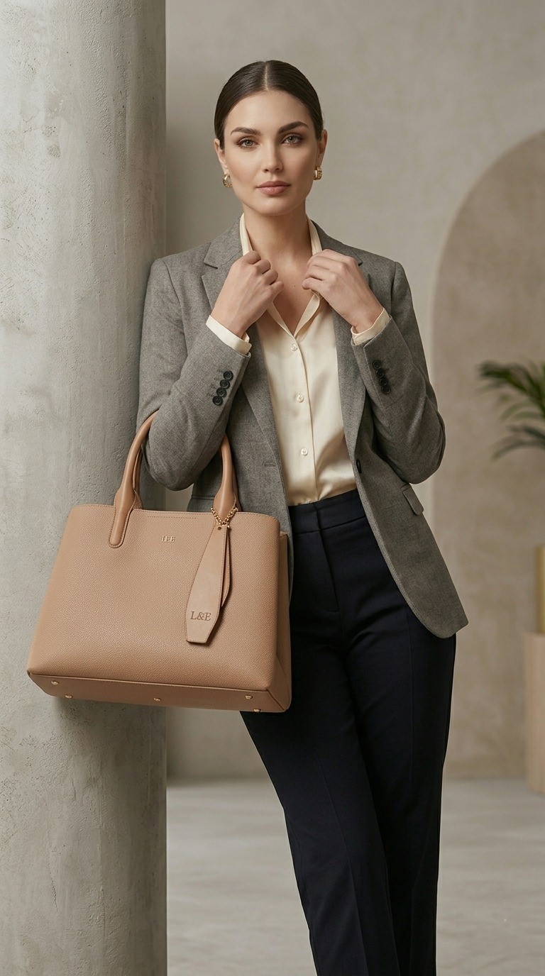 ITTI BROWN HAND BAG - Image 3