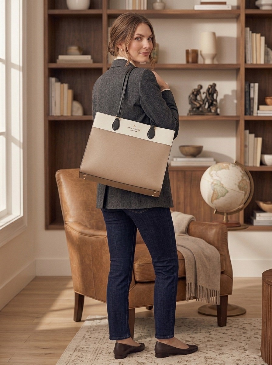 Spencer Colorblock Large Tote - Image 3