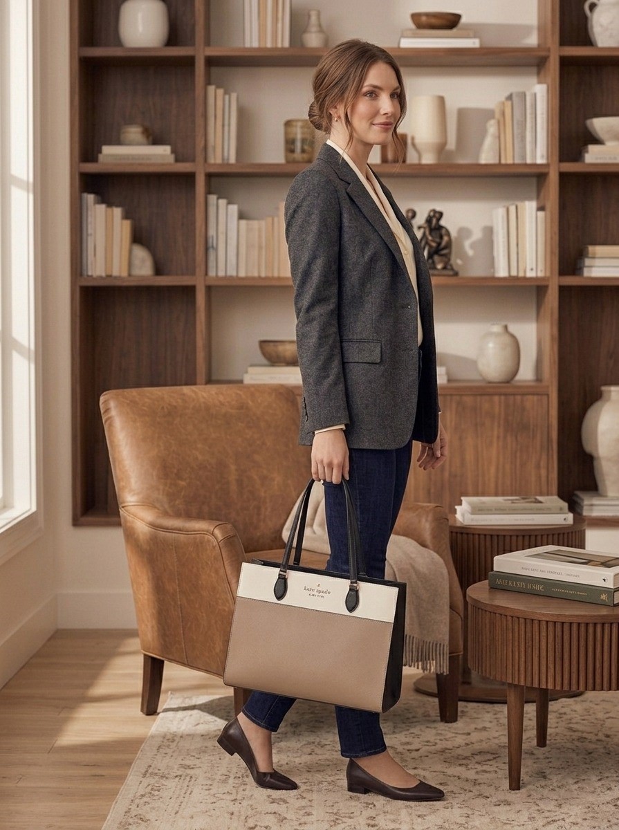 Spencer Colorblock Large Tote - Image 4