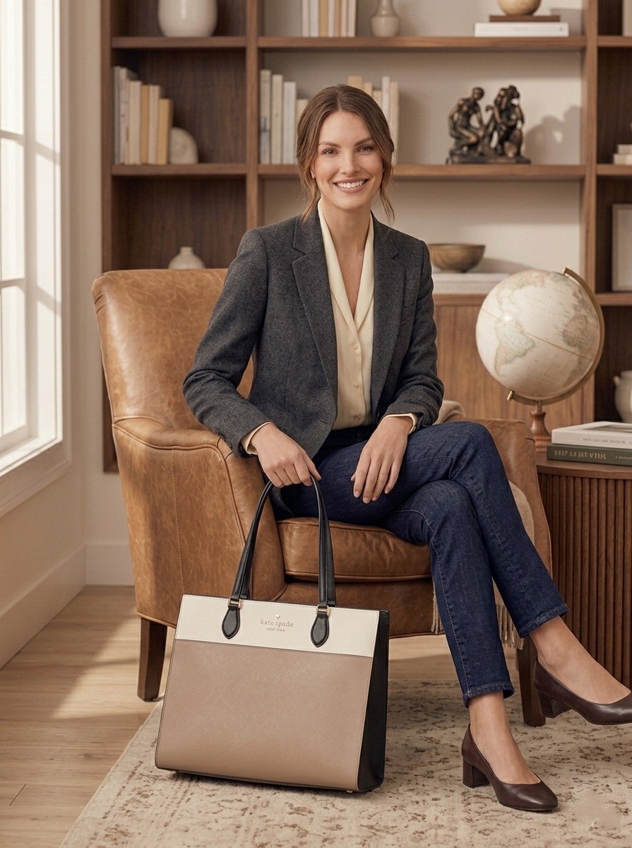 Spencer Colorblock Large Tote - Image 5