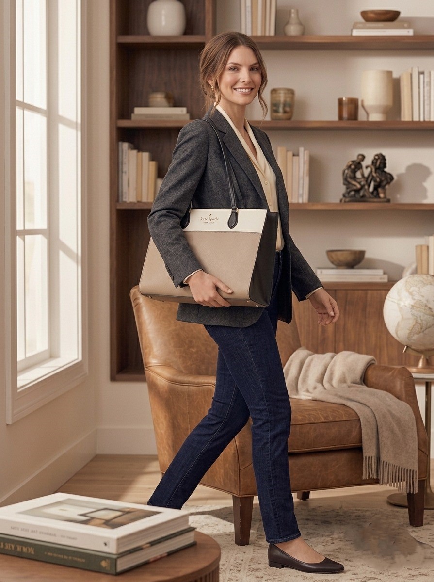 Spencer Colorblock Large Tote - Image 6