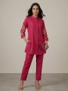 Pink Embroidered Co-ord Set