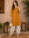 Mustard Yellow Farshi Kurta Set