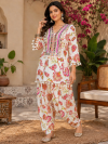 White Peacock Farshi Kurta Set